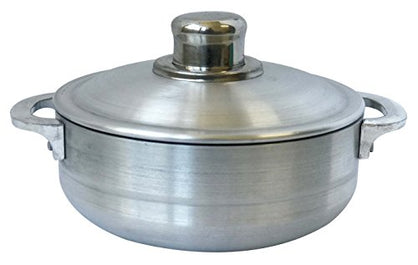 Wee's Beyond 6632-22 Heavy Gauge Caldero Dutch Oven with Aluminum Lid, Silver