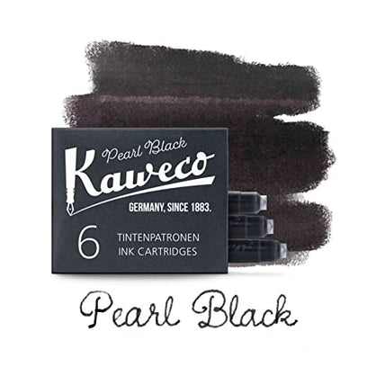 Kaweco Fountain Pen Ink Cartridge - Black - Pack of 6