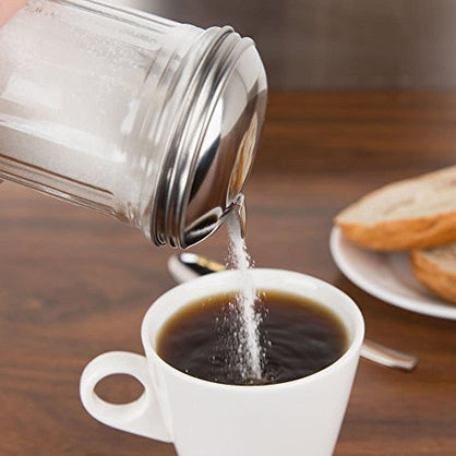 Royal Industries Glass Sugar Pourer, 12oz, Clear