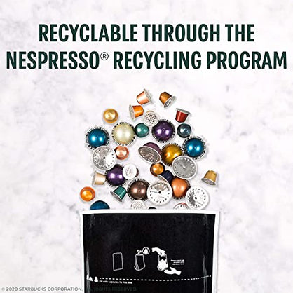 Starbucks Coffee Nespresso Capsules, Colombia Single-Origin Coffee, Medium Roast, For Nespresso Vertuo Machines, 8 CT Capsules Per Box (Pack of 1 Box)