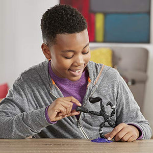 Avengers Marvel Bend and Flex Action Figure Toy, 6-Inch Flexible Black Panther Figure, Includes Blast Accessory, for Kids Ages 4 and Up