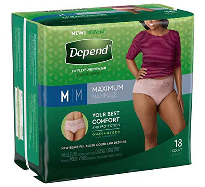 Women'sDepends Fit Flex Underwear - Medium (1 Package)