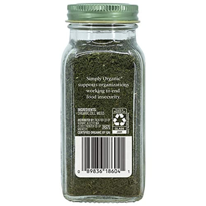 Simply Organic Dill Weed, Cut & Sifted, Certified Organic | 0.81 oz | Anethum graveolens L.