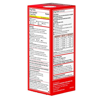 Children's Tylenol Oral Suspension Medicine with Acetaminophen, Grape, 4 fl. oz