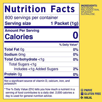 Splenda No Calorie Sweetener Value Pack