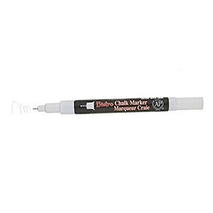 Extra Fine Tip Bistro Chalk Marker, White .4 pack