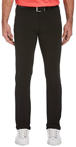 PGA TOUR Men's Flat Front 5-Pocket Stretch Golf Pant with Active Waistband (Waist Size 30-44 Big & Tall)