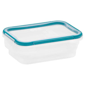 Snapware Total Solution 3.8-Cup Plastic Food Storage Container with Lid, 3.8-Cup Round Meal Prep Container, Non-Toxic, BPA-Free Lid with 4 Locking Tabs, Microwave