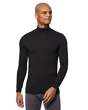 32 Degrees Men's Lightweight Baselayer Mock Top | Long Sleeve | Form Fitting | 4-Way Stretch | Thermal