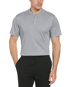 PGA TOUR Men's Pique Short Sleeve Golf Polo Shirt with Casual Collar