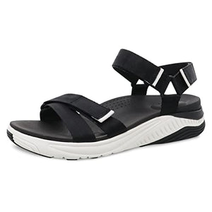 Dansko Racquel Fully Adjustable Sport Sandal for Women – Lightweight EVA Midsole and Rubber Outsole – Natural Arch Technology For Added Support – Hook and Loop Closures