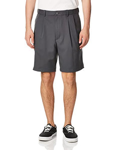 PGA TOUR Men's Double Pleat Golf Short with Active Waistband, 9