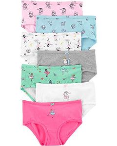 Carter's Girls' Little 7-Pack Underwear