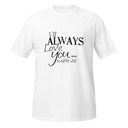 Eternal Love T-Shirt Unisex 100% Cotton Soft Graphic Tee, Romantic Love Quote Shirt, Casual Crew Neck Valentine Gift Top White