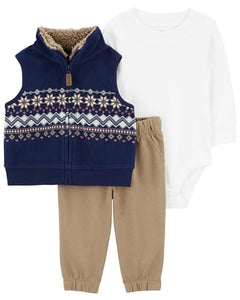 Carter's Baby Boys' 3 Piece Vest Set