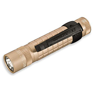 MagLite Mag-Tac LED 2-Cell CR123 Flashlight - Plain-Bezel, Coyote Tan