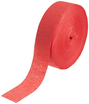 Solid Roll Streamer - 500’ | Textured Crepe Paper Great Hanging Party Decorations & Birthday, Perfect Party Streamer Backdrop, Classroom Supplies & More - 1 Roll