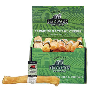 Redbarn All-Natural Large Beef Collagen Sticks for Dogs - Long Lasting Low-Odor Single Ingredient Chews - Alternative to Traditional Rawhide & Bully Sticks - Supports Healthy Joints, Skin, & Coat