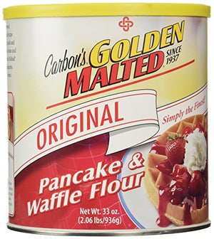 Golden Malted Waffle and Pancake Flour, Original, 33-Ounce