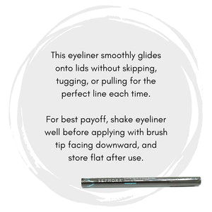 SEPHORA COLLECTION Hot Line Brush Tip Waterproof Liquid Eyeliner 01 Black