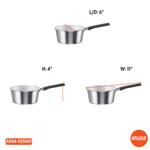Imusa Aluminum Sauce Pan, 1 Quart