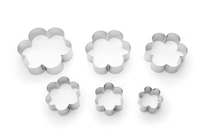 Fox Run Flower Cookie Cutter Set, 6-Piece