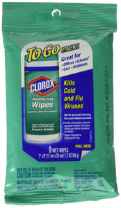 Clorox Disinfecting Wipes to Go Pack, Fresh Scent 9 ct (Pack of 3)