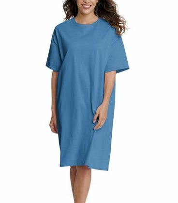 Solid Color Ultra Cotton Active Perfect Regular-Fit Short-Sleeve Crewneck Sleep One Size Shirt