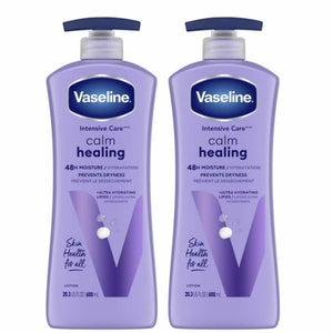 Vaseline Intensive Care Calm Healing Body Lotion for Dry Skin, Lavender Extract, 20.3 oz, Pack of 2