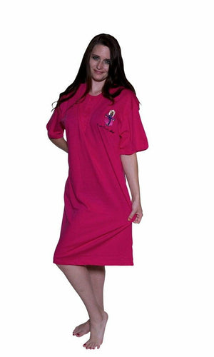 Ladies Ultra Cotton Active Perfect Regular-Fit Short-Sleeve Crewneck Sleep Shirt Special Offer