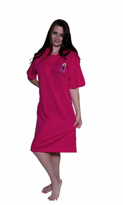 Ladies Ultra Cotton Active Perfect Regular-Fit Short-Sleeve Crewneck Sleep Shirt Special Offer