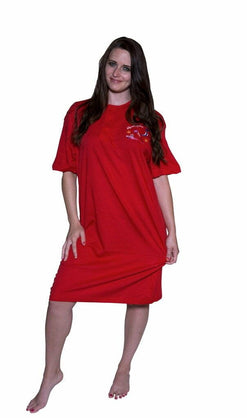 Ladies Ultra Cotton Active Perfect Regular-Fit Short-Sleeve Crewneck  Sleep Shirt Special Offer