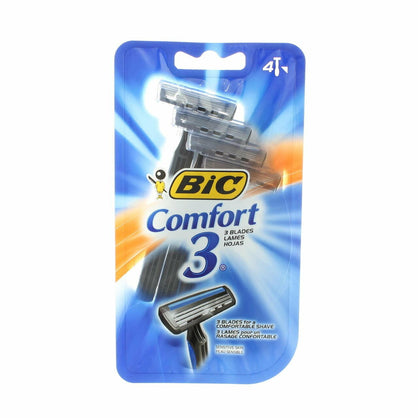 Bic Comfort 3 Sensitive Disposable Shaver 4 ea (Pack of 2)