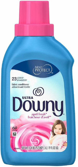 Downy Ultra Liquid Fabric Softener, April Fresh 19 oz (Pack of 6)