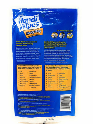 Handi Wipes Heavy Duty Reusable Cloths, Color May Vary - 3 Count (Pack of 4)