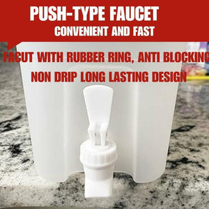 FAVSTOCK Beverage Dispenser for Fridge – 1 Gallon Juice Jug for Refrigerator, Plastic Hands-Free Drink Dispenser with Spigot, Leakproof Lemonade Container, Automatic Juice Dispenser