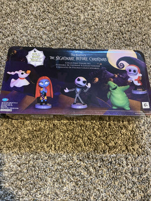 Tim Burton Nightmare Before Christmas 5pc Collectible Figure Set – Disney (New)