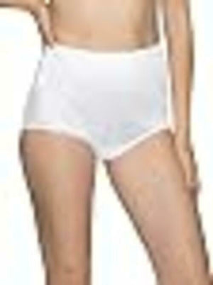 Vanity Fair Women's High Waisted Underwear, Full Coverage Ladies Panties, Perfectly Yours Briefs, Nylon Lace - Star White, 7