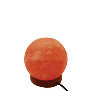 Mogul Himalayan Pink Salt Lamp with Wooden Base,