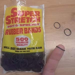 Crazy Deals Super Stretch Rubber Bands, 500 Each,