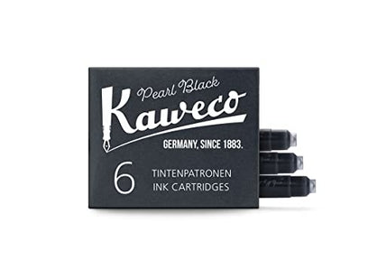 Kaweco Fountain Pen Ink Cartridge - Black - Pack of 6