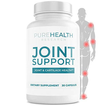 PUREHEALTH RESEARCH Joint Support - NEM Eggshell MembraneJoint Supplement with Boswellia Extract, Calcium & Turmeric for Joint Health, Mobility & Comfort