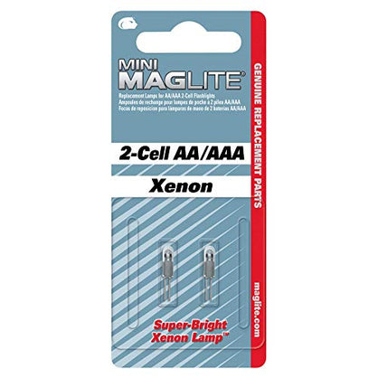 MagLite Replacement Xenon Lamp for Mini 2-Cell AA/AAA Flashlight