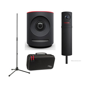 Mevo Plus Live Event Camera by Livestream, Black - Bundle Boost by Livestream, Case for Live Event Camera, K&M Microphone Stand