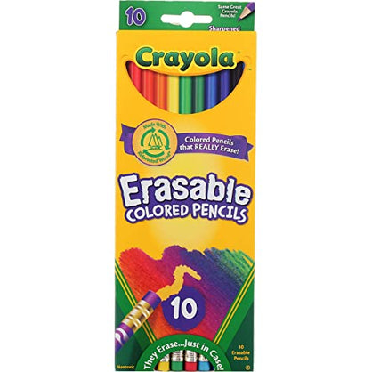 Crayola 68-4410 Erasable Colored Pencils 10 Count - 6 Pack (60 count)