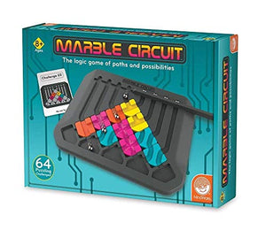 MindWare Marble Circuit – Logic Game for 1 Player – Great Gift for Kids who Like Puzzles & Brain teasers – 64 Card Challenges & 24pcs – Fun for Kids & Adults – Ages 8+