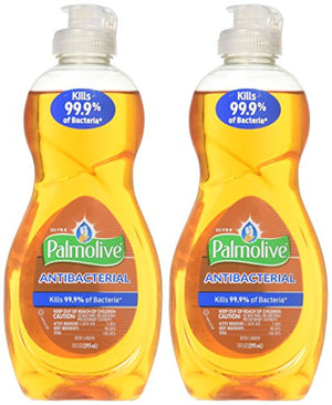 Palmolive Ultra Antibacterial Orange Dish Washing Liquid, 10 oz-2 pack