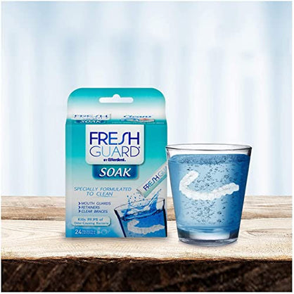 Fresh Guard Soak for Retainers Mouthguards Braces