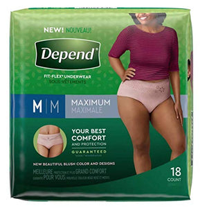 Women'sDepends Fit Flex Underwear - Medium (1 Package)