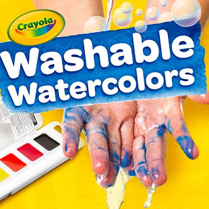 Crayola Washable Watercolors 8 Each Pack of 6 | 5 Color Flags